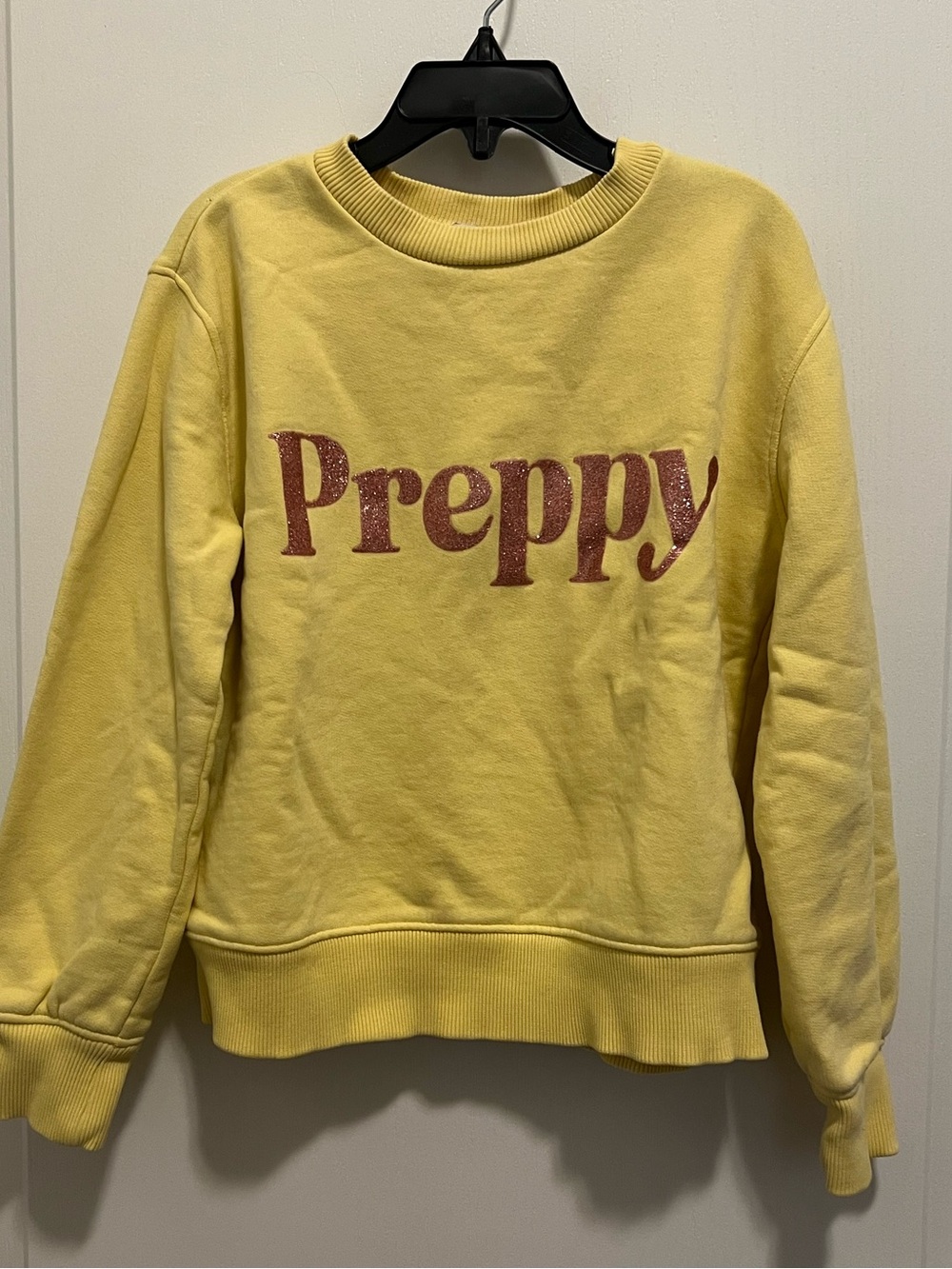 Vineyard Vines Girls’ Preppy Yellow Crewneck Sweatshirt